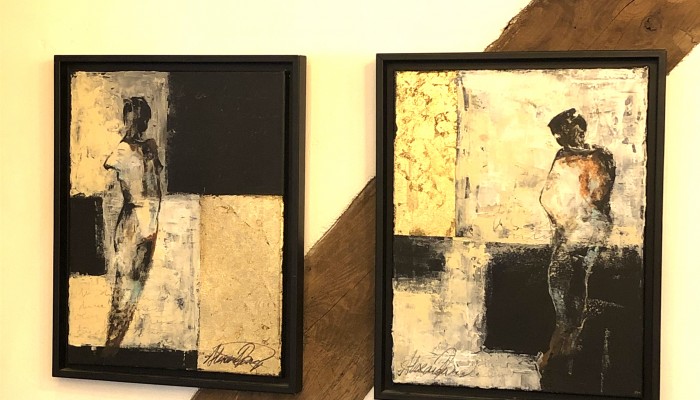 Composure I and II, by Alexandra Kay Vøhtz on Exhibition at Restaurant Tristan